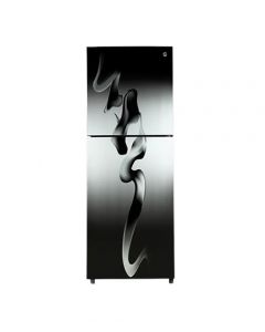 PEL Curved Glass Door Freezer-on-Top Refrigerator 12 cu ft (PRCGD-6460)-Blaze Grey - Musab Mall-1 (3 Months 0% Percent Profit Product Available On 48 Months Installment)